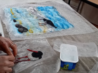 Drawing with Wool, Wet Felting Pictures Workshop 