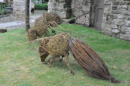 The Chorister School Durham Willow Honey Bee Sculptures