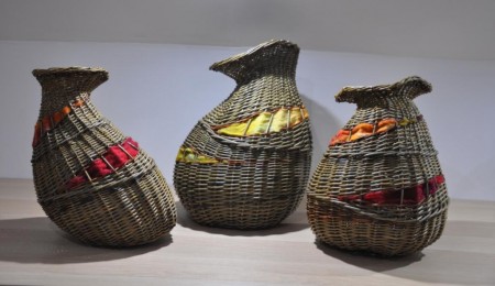 New work - Autumnal Willow Vessels with Felt