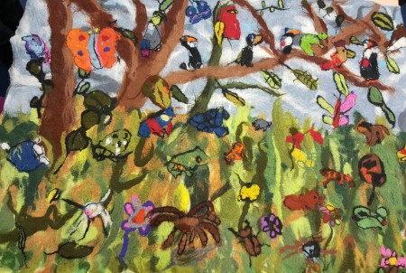 Felt Hanging Amble Links First School, Year 4