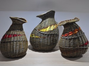 Small Autumnal Willow and Felt Vessels