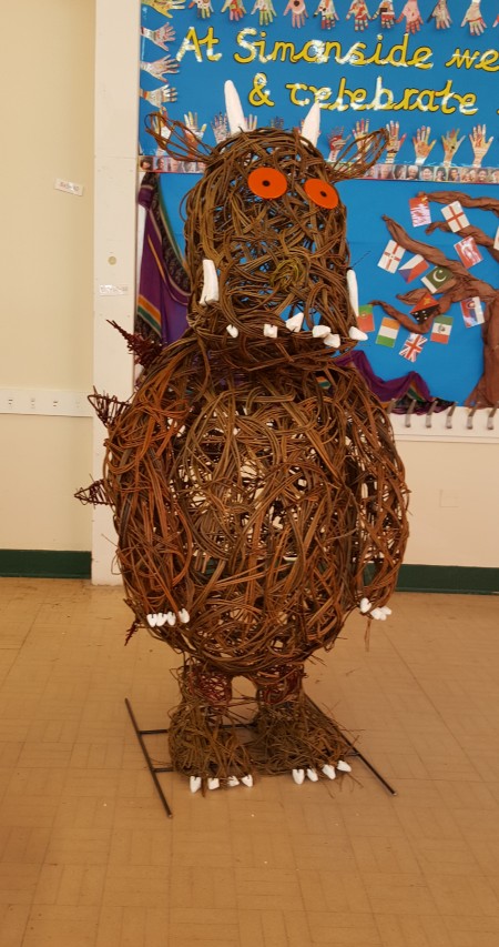 Willow Gruffalo, Simonside Primary School, Newcastle