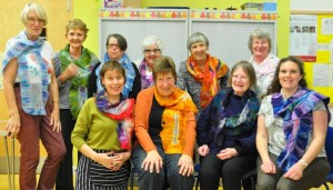 Nuno Felted Scarves Workshop with East Lothian Embroiderers and Textile Artists
