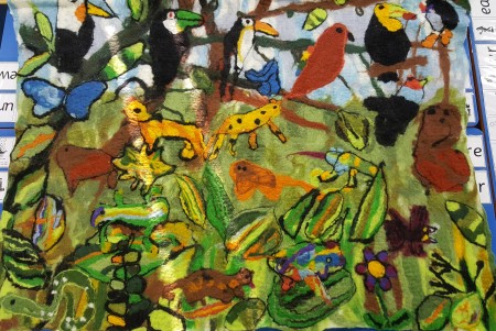 Felt Hanging, Year 4, Amble Links First School