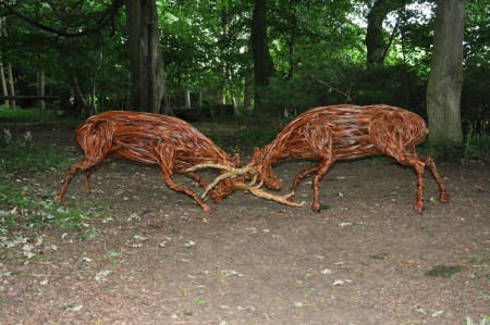&#039;Willow in the Wild Woods&#039; Sculpture Exhibition at Rievaulx Terrace, North Yorkshire