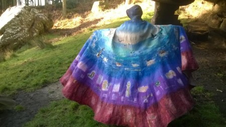 Felt Cloak commissioned by Recreating The Community, Durham Cathedral